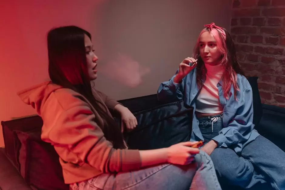 Mujeres vapeando