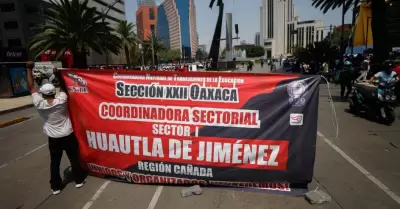 Bloqueo de la Secci�n 22 de la CNTE en la Ciudad de M�xico.