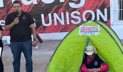 Manifestaci�n y plant�n del Staus