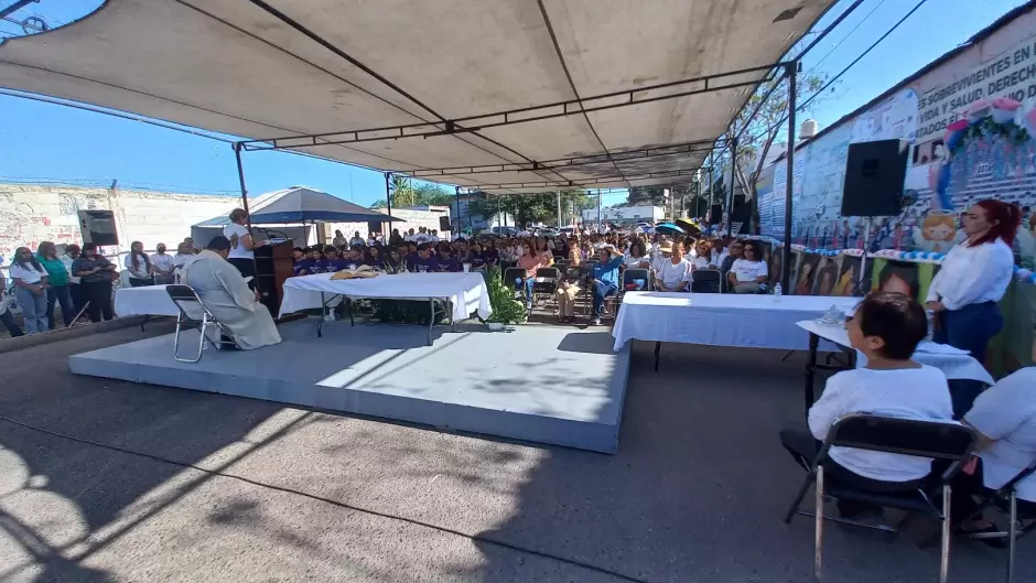 Misa en instalaciones de lo que fuera la Guarder�a ABC