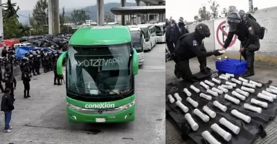 Autoridades aseguraron 59 "presuntos" artefactos explosivos