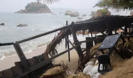 Efectos de la tormenta tropical "Boris"