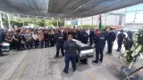 Despiden con honor al polic�a Luis Fernando Molina Avil�s.