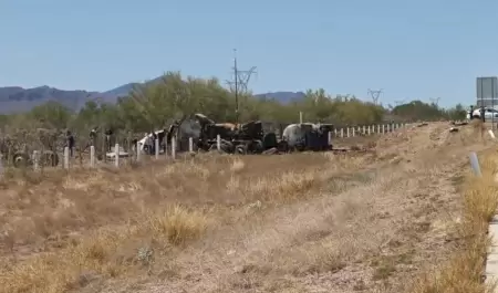 Volcamiento de pipa con combustible