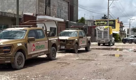Cuatro autotanques de gas LP explotaron en el municipio de Tepeaca, Puebla