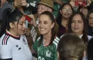 Sheinbaum acude al Deportivo Hermanos Galeana para ver el Mundial