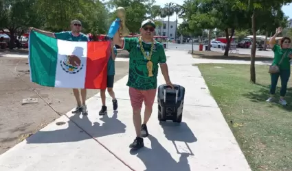 Celebran triunfo de M�xico en Hermosillo.