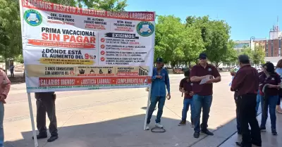 Manifestaci�n de Sindicato del Cobach