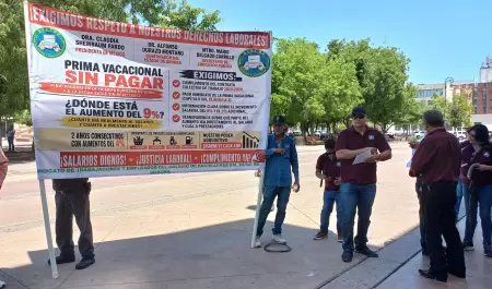 Manifestaci�n de Sindicato del Cobach
