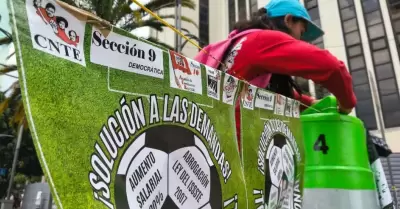 Manifestaci�n de la CNTE