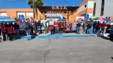 Manifestaci�n en las instalaciones de la Secci�n 28 del SNTE
