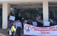 Protestan en Sidur por retraso en obras de electrificaci�n en El Sahu�maro