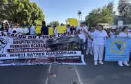 Bloquean bulevar Morelos para exigir rehabilitaci�n integral del hospital del Issste