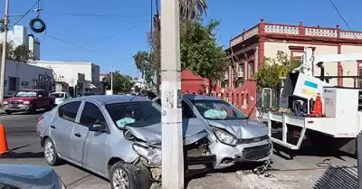 Choque en el Centro de Hermosillo