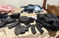 Aseguran armas, cartuchos y un veh�culo en inmueble cateado en Caborca