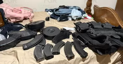 Armamento asegurado en Caborca