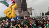 Festejos en Paseo de la Reforma