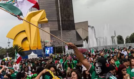 Festejos en Paseo de la Reforma