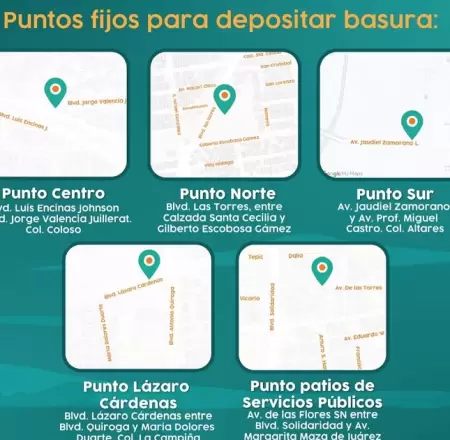 Cinco puntos fijos de transferencia