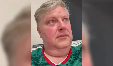 Ingl�s que apoy� a M�xico rompe en llanto tras la derrota ante Inglaterra