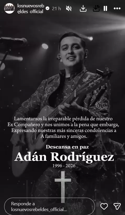 Los Nuevos Rebeldes despiden a su ex compañero.