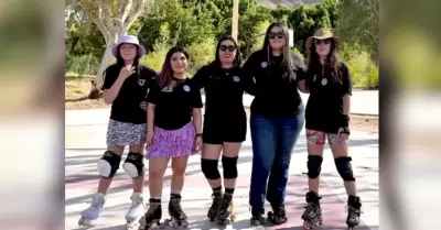 Patinadoras en La Sauceda