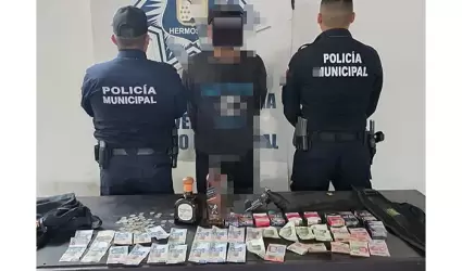 Cae presunto asaltante tras robar tienda de conveniencia en El Sahuaro