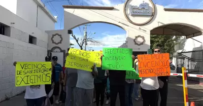 Vecinos de San Jer�nimo exigen pago de da�os por incendio
