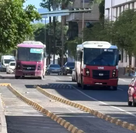 Camiones en Hermosillo. transporte urbano
