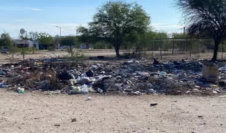 Basurero clandestino en Hermosillo.