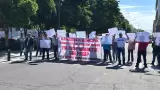 Bloqueo en el bulevar Hidalgo