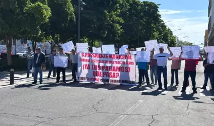 Bloqueo en el bulevar Hidalgo