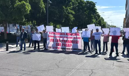 Bloqueo en el bulevar Hidalgo