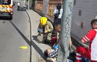 Motociclista choca contra poste en el bulevar Luis Encinas, casi con Rosales