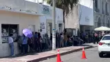Filas en Banco del Bienestar