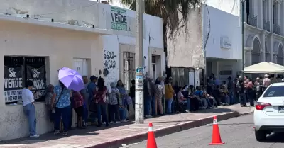 Filas en Banco del Bienestar