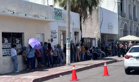 Filas en Banco del Bienestar