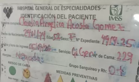 Paciente de Tecate, BC, permanece hospitalizada en Hermosillo