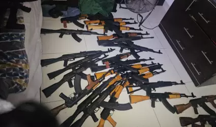 Arsenal decomisado en SLRC