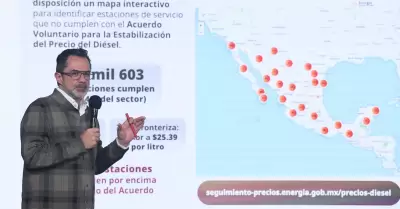 El litro de di�sel se vende en m�ximo 27 pesos.