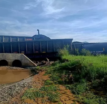 Descarrilamiento de tren en Naco