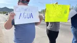Manifestaci�n por desabasto de agua en Privada del Mirador