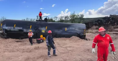 Descarrilamiento de tren en Naco, Sonora