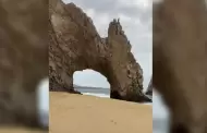 Reaparece la playa bajo el Arco de Cabo San Lucas