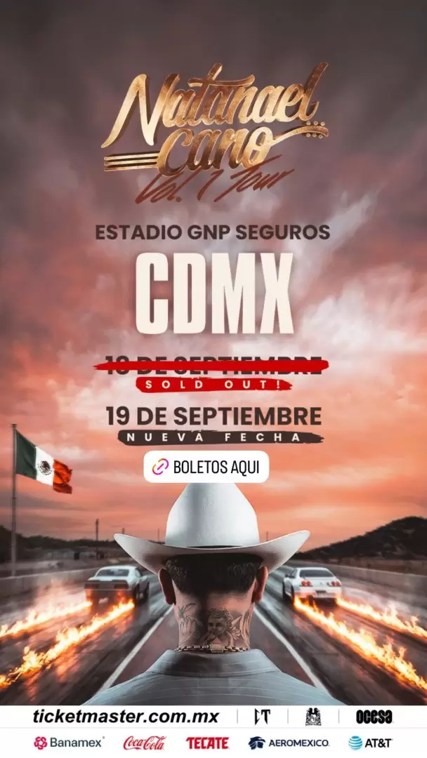Natanael Cano anuncia nueva fecha en Ciudad de México