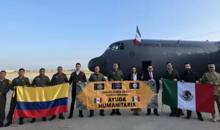 M�xico env�a vuelo de asistencia humanitaria a Colombia