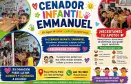Piden apoyo para alimentar a m�s de 150 ni�os del Cenador Infantil Emmanuel