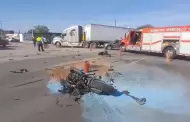 Motociclista de 22 a�os sufre lesiones graves tras chocar en el bulevar Progreso