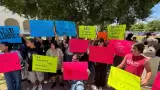 Manifestaci�n de estudiantes de la Unison
