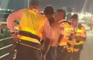 Agentes de Tr�nsito evitan que hombre se arroje de puente en Hermosillo